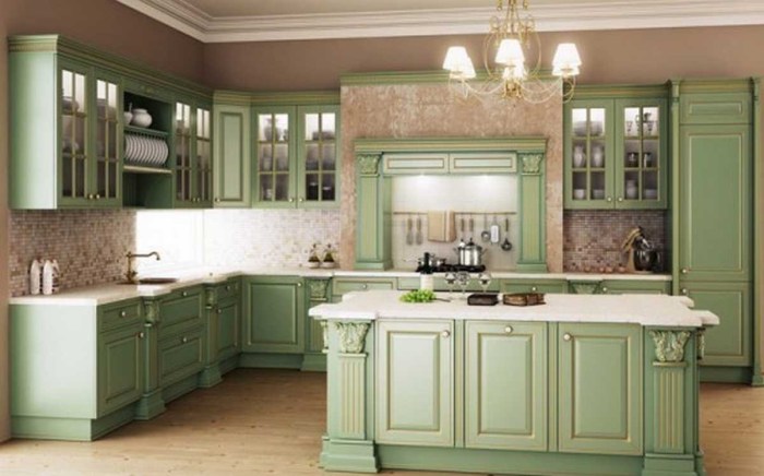 Sage green kitchen decor