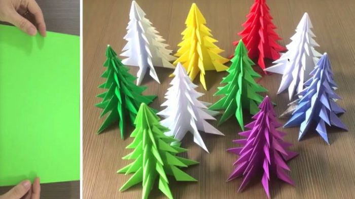 Christmas paper tree diy