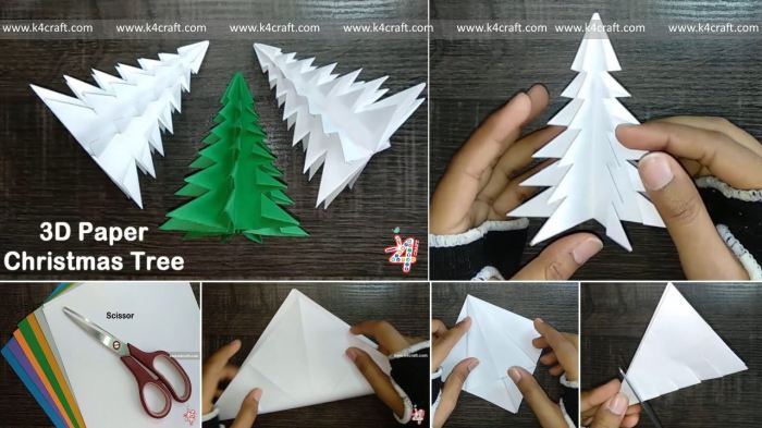 Christmas paper tree diy