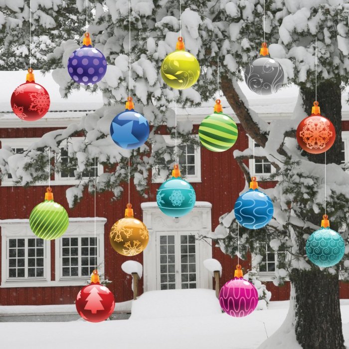 Diy large outdoor christmas ornaments