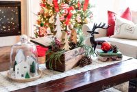 Christmas coffee table tray decor