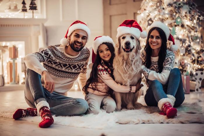 Diy christmas family photo