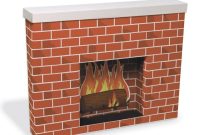 Fireplace cardboard christmas box paper mantel brick ideas diy decorations fake corrugated board chimney boxes fireplaces faux decor office crafts