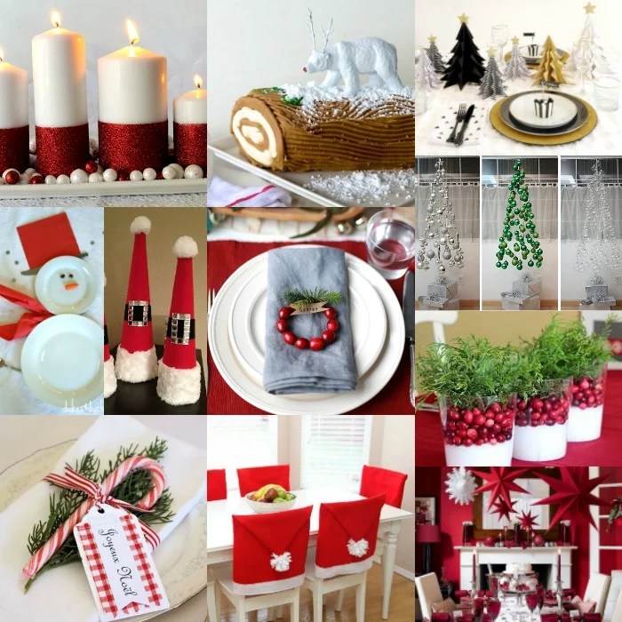 Diy table decorations christmas