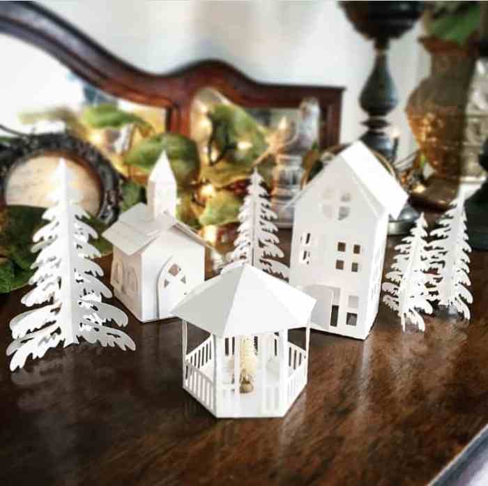 Diy christmas village houses