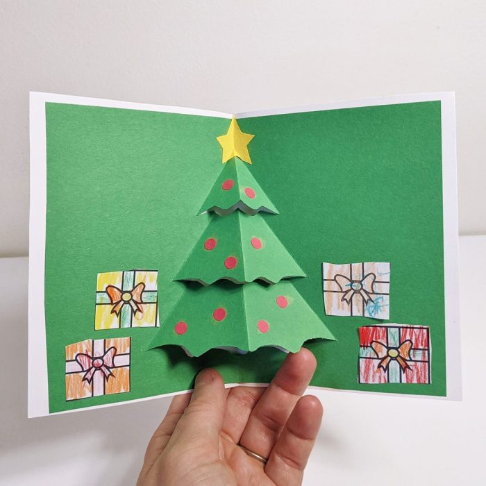 Christmas card pop up diy