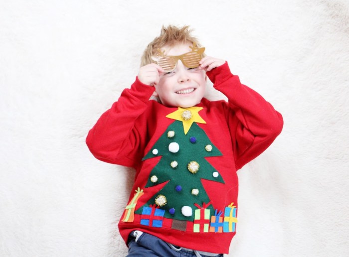 Children's ugly christmas sweaters diy