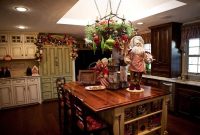 Kitchen island christmas decor