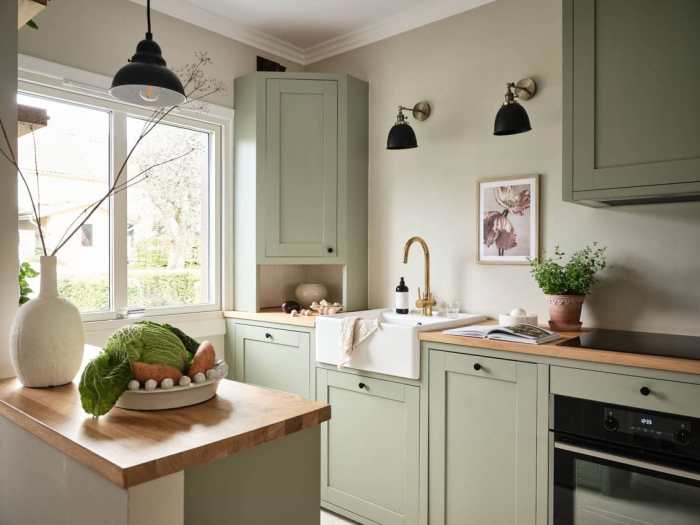 Sage green kitchen decor