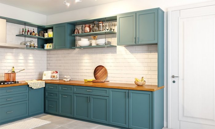 Green blue kitchen kitchens gorgeous scandinavian