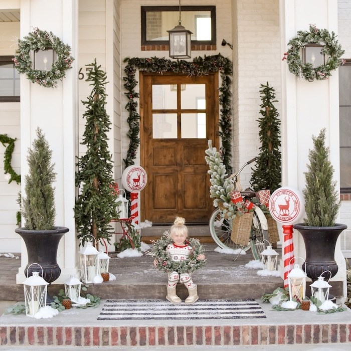 Winter porch decor not christmas