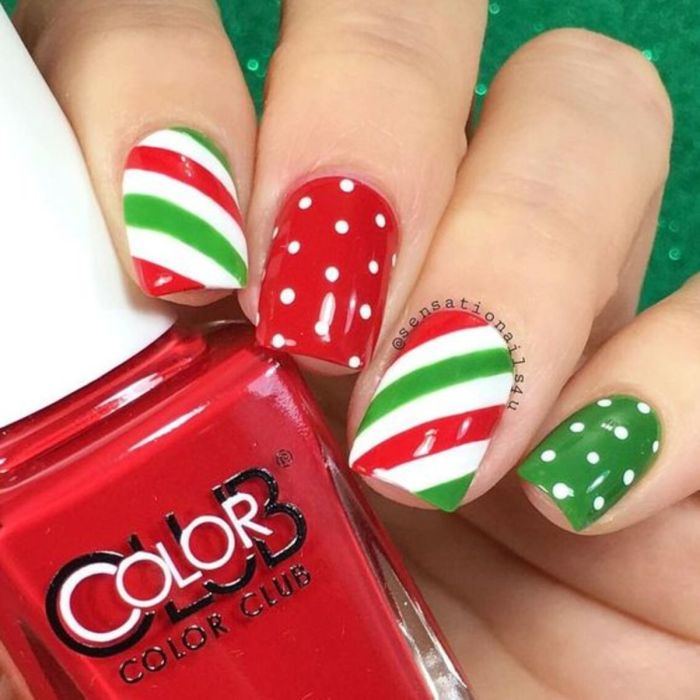 Diy christmas nail designs