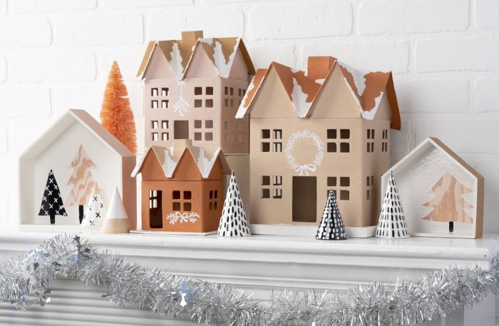 Diy christmas village houses