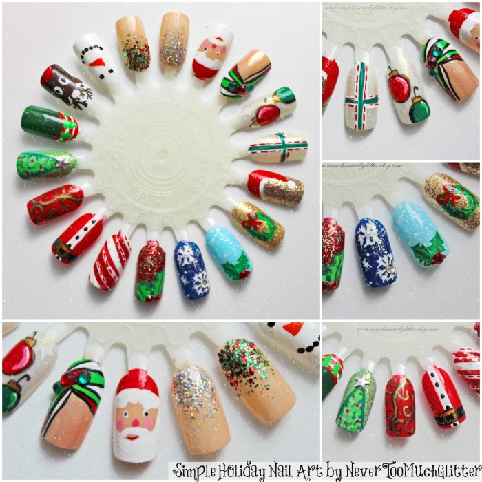 Diy christmas nail art