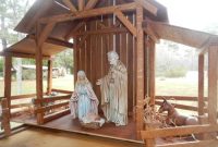 Diy christmas nativity stable