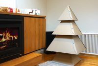 Diy christmas tree with cardboard