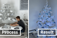 Diy floating christmas tree