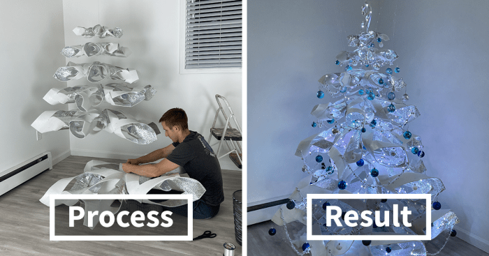 Diy floating christmas tree