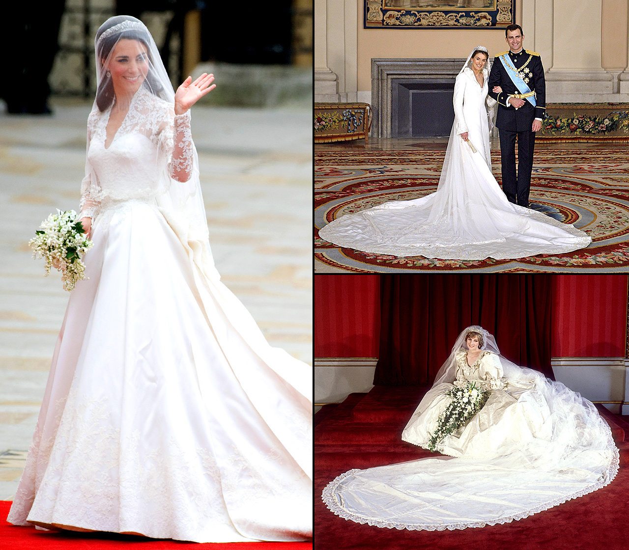 Wedding dresses of the royal family