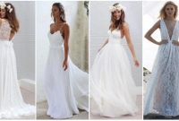 White beach wedding dress casual