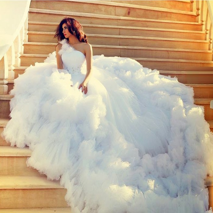 Wedding dresses with big bows