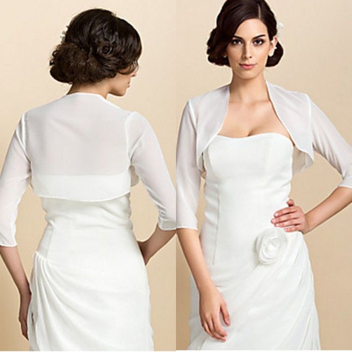 Wedding dress with bolero jacket