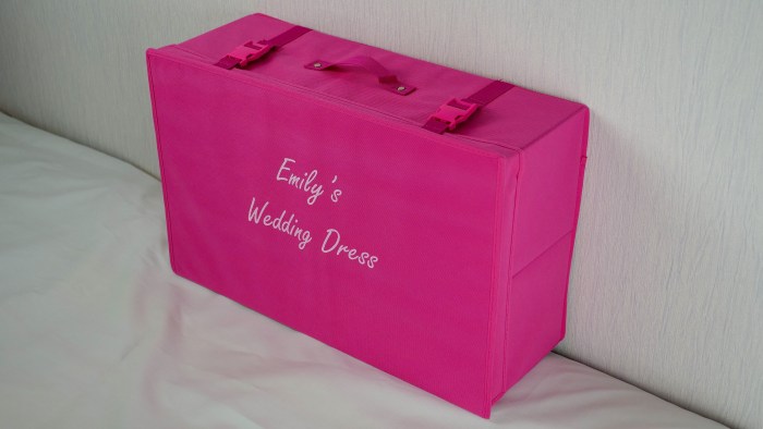 Wedding dress storage boxes