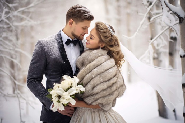 Winter wedding dress code